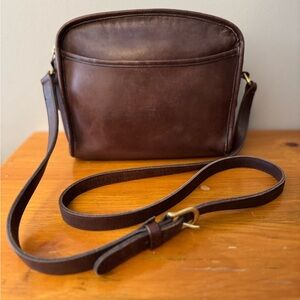 Vintage Coach 9087 Mahogany Metropolis Crossbody Bag 1998